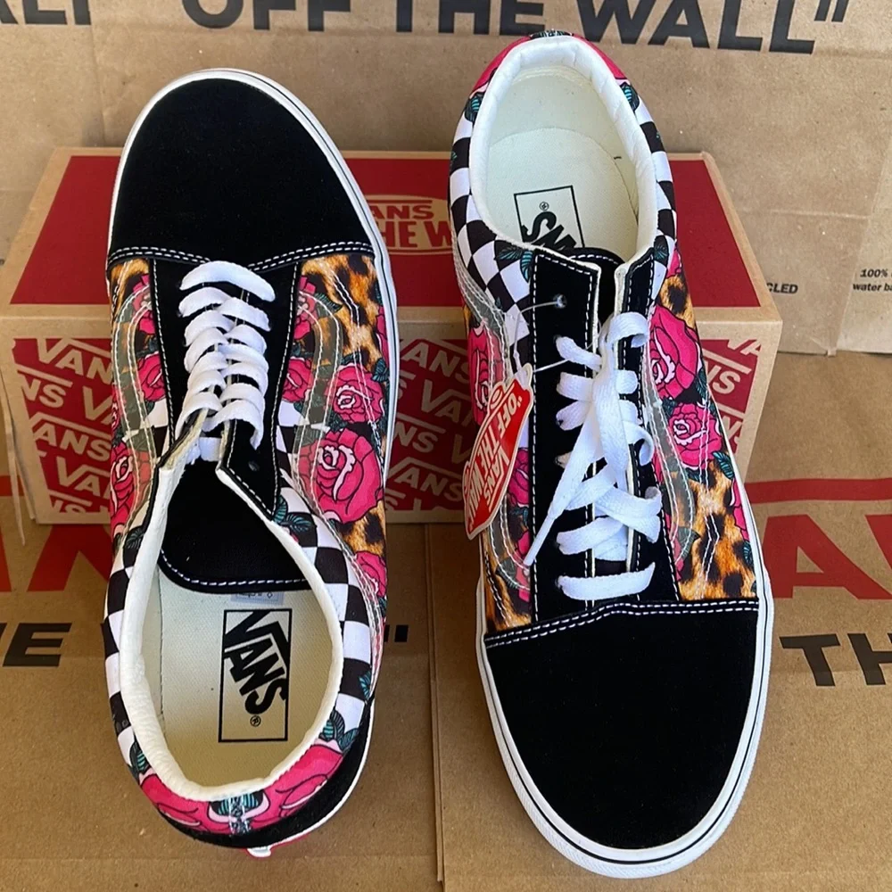 Vans Old Skool Rose Animal check True White/Multi WMNS sneakers - Picture 13 of 16